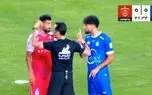 درگیری در پایان نیمه اول دربی با حضور شجاع خلیلزاده و گفتگوهای جنجالی بین کنعانیزادگان و فلاح